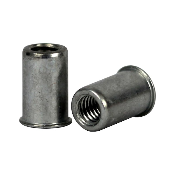 Huyett Rivet Nut, 1/4"-20 Thread Size, 0.425 in Flange Dia., .580 in L, Steel BTI-CAO2-2520-165/B1 - main